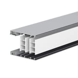 Mendiger randprofiel 16 mm Thermo/Classic, blank, doorsnede met aluminium en kunststof