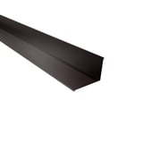 Wandaansluiting Chocoladebruin RAL 8017, 0,63 mm staal, hoofdaanzicht, 95 graden hoek