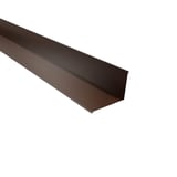Wandafdekker Notenbruin RAL 8011, 0,75 mm staal, 25 µm polyestercoating, hoofdaanzicht
