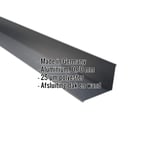 Wandafwerking aluminium 0,70 mm antracietgrijs, met ingebedde productgegevens over materiaal en coating
