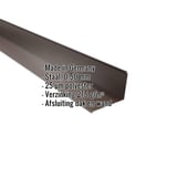 Wandafwerking Sepiabruin RAL 8014, 0,50 mm staal, met ingebedde productgegevens