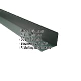 Wandafwerking mosgroen (RAL 6005) van staal, 0,50 mm, met Puramid-coating, kerngegevens weergegeven