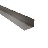 Wandafwerking aluminium 0,70 mm RAL9007, hoofdaanzicht schuin van boven