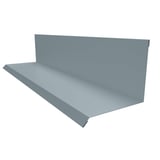 Muurafdekker type 2 van staal 0,75 mm, venstergrijs RAL 7040, 200 µm HPS Ultra coating