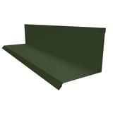 Wandafdekprofiel Type 2 staal, RAL 6010 Groen, 0,50 mm dik, 50 µm PURMAT gecoat, hoofdaanzicht
