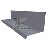 Wandaansluiting Type 2 van staal, grafietgrijs RAL 7024, met ingebedde specificaties