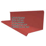 Wandafwerking type 3 van staal, 0,50 mm, kersrood, met ingebedde specificaties