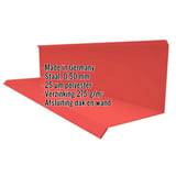 Wandaansluiting Type 3 Koraalrood RAL 3016 met ingebedde productgegevens over materiaal en coating