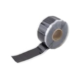 Naadband EPDM zwart 0,75 mm rol met afgerolde baan, hoofdweergave