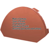 Nok afsluitstuk groot