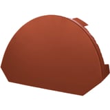 Nokvorsteindstuk groot van staal, Koperbruin (RAL 8004), 0,50 mm, vrijstaand