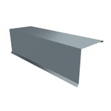 Nok lessenaarsdak | 11 cm x 10 cm x 2,00 m | 80° | Staal 0,63 mm | 200 µm HPS Ultra® | 7040 - Venstergrijs