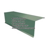 Lessenaarsdak nokafsluiting mosgroen (RAL 6005) staal, 0,50 mm, met productgegevens