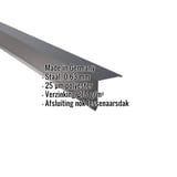 Lessenaarsdak nokafsluiting staal, Antracietgrijs RAL 7016, 0,63 mm, met ingebedde gegevens
