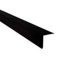 Lessenaarsdak nokafsluiting staal 0,50 mm zwart mat polyester, bovenaanzicht
