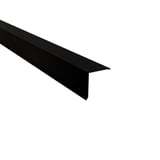 Lessenaarsdak nokafsluiting Gitzwart RAL 9005 van 0,50 mm staal met 80 µm Shimoco coating, hoofdaanzicht