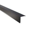 Lessenaarsdak nokafsluiting aluminium antracietgrijs RAL 7016, 0,70 mm dik, 25 µm polyestercoating, hoofdaanzicht