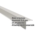 Lessenaarsdakafsluiting aluminium Zilver-Metallic, 0,70 mm, met ingebedde specificaties