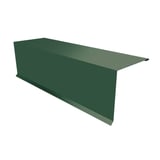 Lessenaarsdak nokafsluiting mosgroen RAL 6005, 0,50 mm staal, 35 µm matpolyester coating