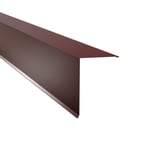 Lessenaarsdakafsluiting 20x25 cm, wijnrood RAL 3005, 0,50 mm staal, 25 µm polyestercoating