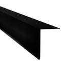 Lessenaarsdakafsluiting van zwart staal, 0,50 mm, mat polyester gecoat, hoofdweergave