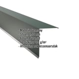 Lessenaarsdak nokafsluiting mosgroen RAL 6005 met productgegevens, staal 0,50 mm, 60 µm Puramid coating