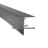 Lessenaarsdak nokafsluiting Antracietgrijs (RAL 7016) staal 0,50 mm, 60 µm Puramid coating, met ingebedde specificaties
