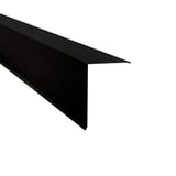 Lessenaarsdak nokafsluiting gitzwart RAL 9005 staal 0,50 mm met 80 µm Shimoco coating, hoofdaanzicht