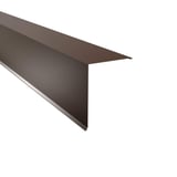 Lessenaarsdak nokafsluiting Notenbruin (RAL 8011) van staal, 0,75 mm, 25 µm polyestercoating, hoofdaanzicht