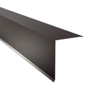 Lessenaarsdak nokafsluiting Chocoladebruin RAL 8017, staal 0,75 mm, bovenaanzicht