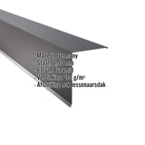 Lessenaarsdak nokafsluiting staal, Antracietgrijs RAL 7016, 0,50 mm, met productdetails