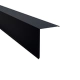 Lessenaarsdak nokafsluiting staal, Antracietgrijs RAL 7016, 0,50 mm dik, 80 µm Shimoco coating, hoofdaanzicht