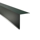 Lessenaarsdak afsluiting aluminium mosgroen RAL 6005, 0,70 mm, 25 µm polyester coating