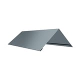 Nokstuk vlak Venstergrijs, 0,75 mm staal met 200 µm HPS Ultra coating, hoofdaanzicht