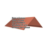 Nokvorst vlak Terracotta, 0,50 mm, PURMAT, met ingebedde productinformatie