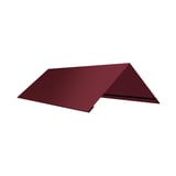 Nokvorst vlak, Wijnrood (RAL 3005), 0,50 mm staal, 25 µm polyestercoating, hoofdweergave