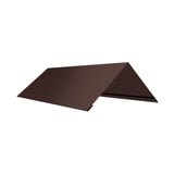 Nokvorst plat, RAL 8017 Chocoladebruin, 0,50 mm dikte, hoofdaanzicht