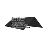 Nokvorst vlak Gitzwart RAL 9005, 0,50 mm staal, met ingebedde productdetails