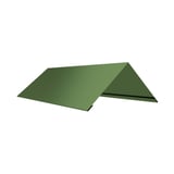 Nokvorst vlak resedagroen (RAL 6011) van 0,75 mm staal, 25 µm polyester gecoat