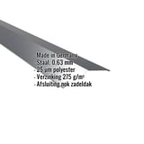 Nokvorst plat, Antracietgrijs RAL 7016, 0,63 mm staal, met ingebedde productdetails