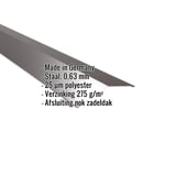 Nokvorst plat 150 graden, chocoladebruin, met ingebedde productdetails