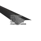 Nokvorst vlak 14,5x14,5 cm, zwart mat, met ingebedde productgegevens zoals materiaal en coating