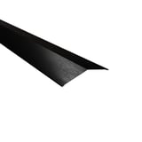 Nokvorst vlak 14,5x14,5 cm, zwart mat (RAL 9005), 0,50 mm staal, 35 µm matpolyester coating