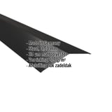 Nokvorst plat, staal 0,50 mm, zwart matpolyester, met ingebedde productgegevens