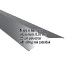 Nokstuk plat aluminium 0,70 mm antracietgrijs, met ingebedde specificaties