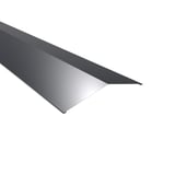 Nokstuk plat aluminium 0,70 mm antracietgrijs RAL 7016, hoofdaanzicht