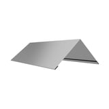 Nokvorst vlak Zilver-Metallic, 0,75 mm staal, 140 graden hoek, hoofdweergave