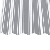 PET golfplaat 76/18, 1,10 mm, helder, van boven met schaduw