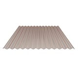 Polycarbonaat golfplaat 76/18, 2,80 mm, brons, vrijstaand