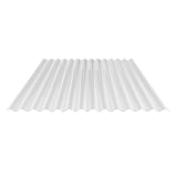 Polycarbonaat golfplaat 76/18, 2,80 mm, helder, vrijstaand op neutrale achtergrond